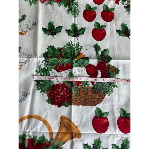 Vintage Cranston Print Works Bountiful Christmas No Sew Appliques Goose Holly - Picture 5 of 6